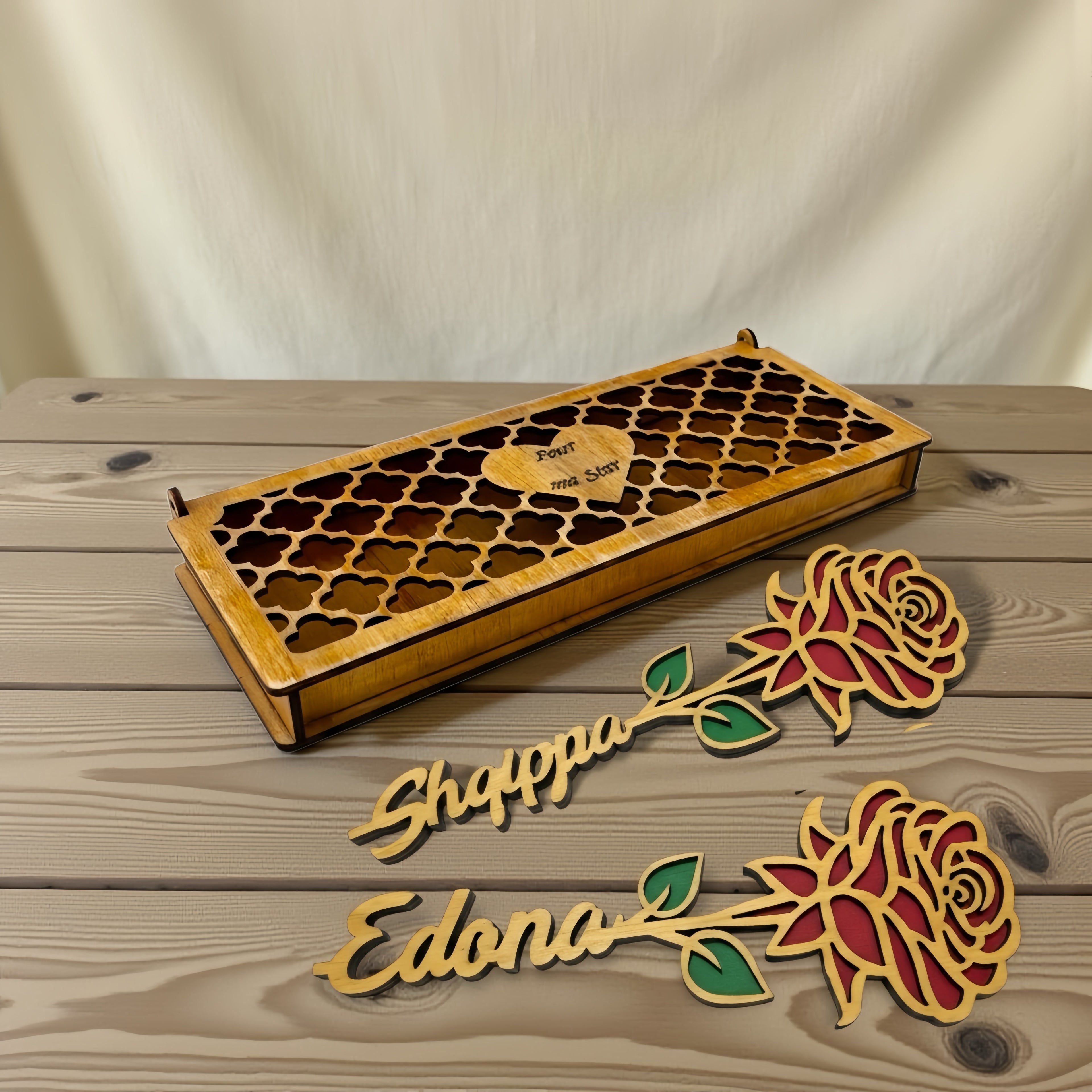 Pack fleur + boîte personalisable