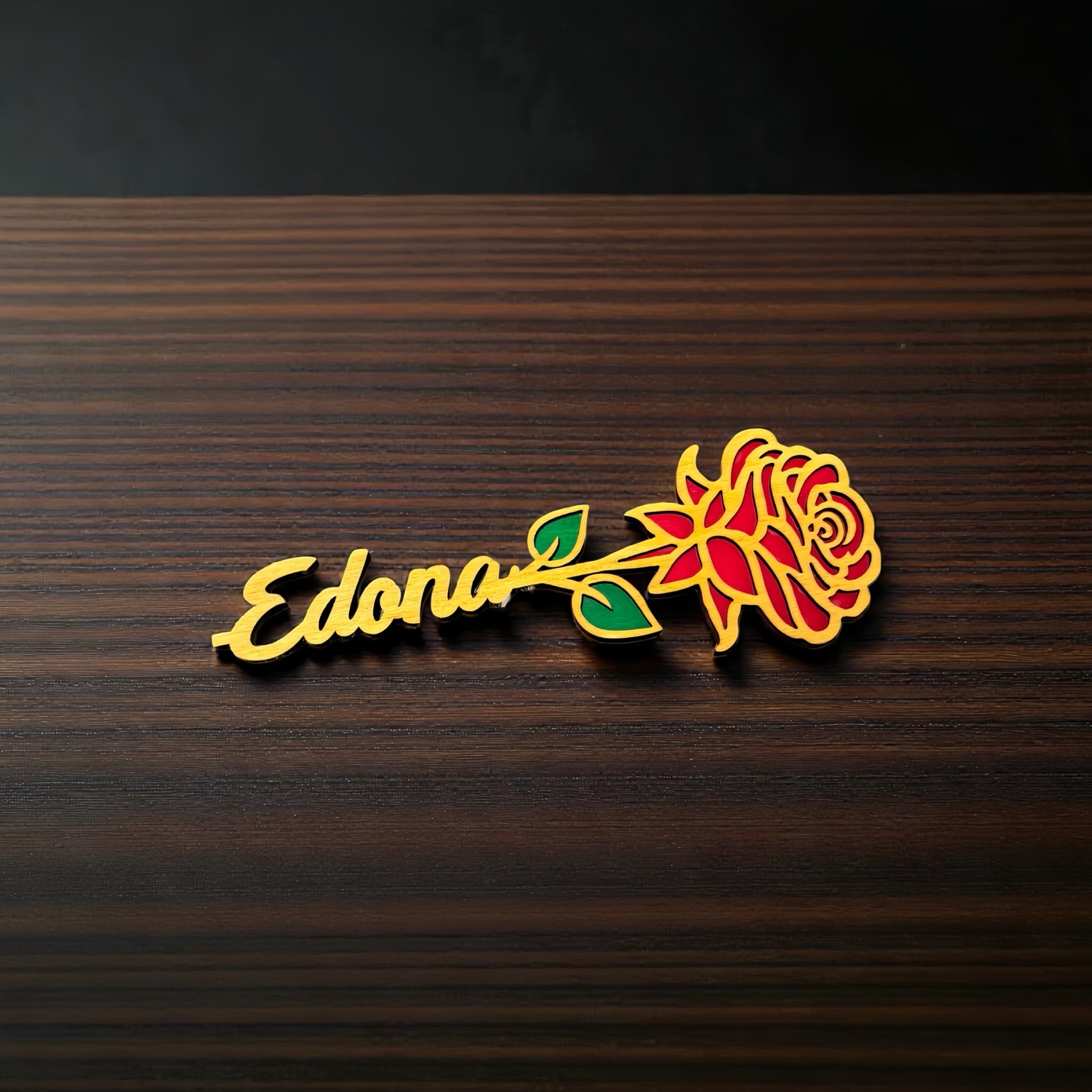 Rose en bois personalisable