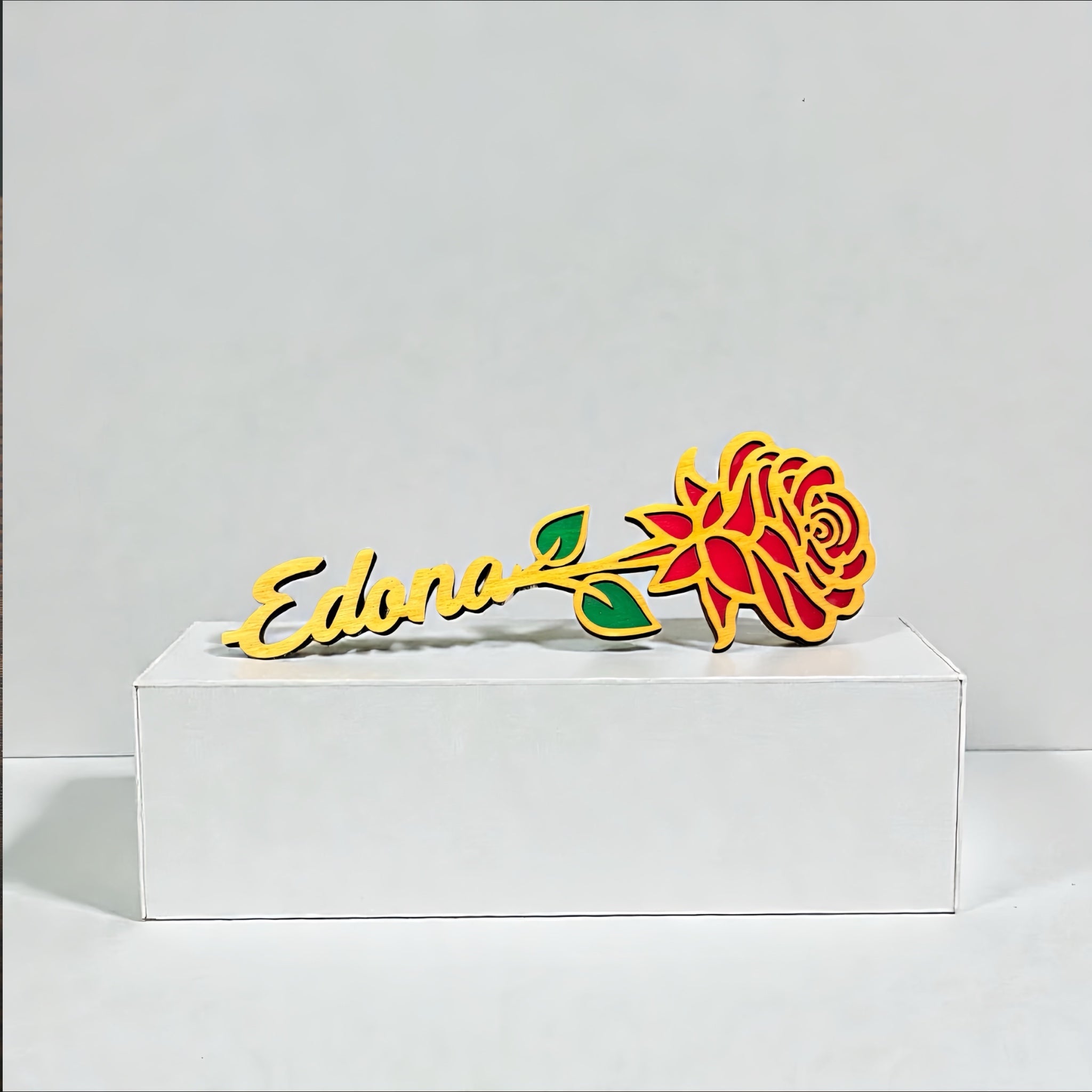 Rose en bois personalisable